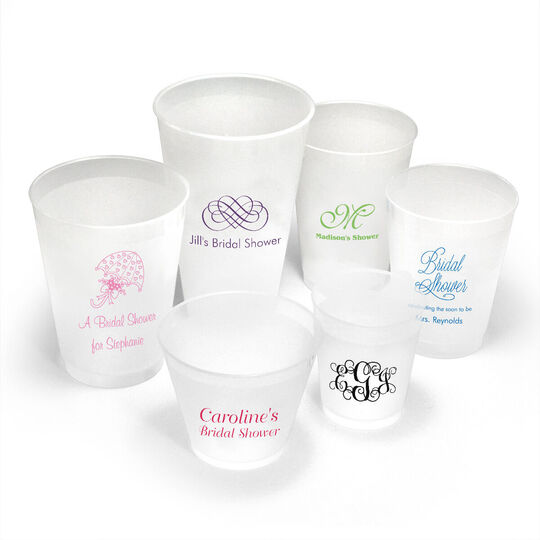 Design Your Own Bridal Shower Shatterproof Cups